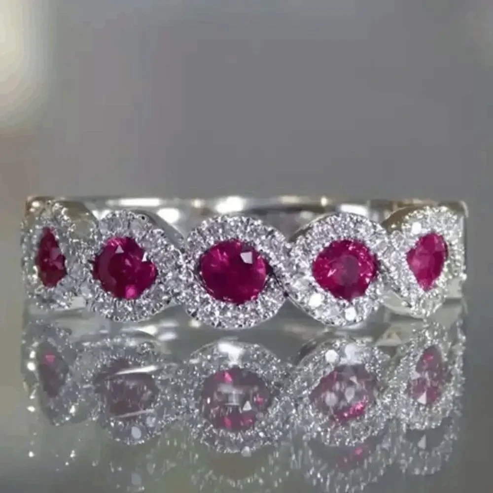 INFINITY RUBY DIAMOND RING - SIZE 7